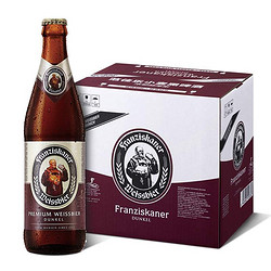 Franziskaner 范佳乐 教士啤酒黑啤450ml*12瓶德国风味小麦啤酒