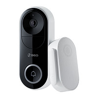 360 智能可视门铃D819电子猫眼监控摄像头家用无线门镜呼叫感应器