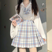 仲春二四 JK制服 小白兔奶糖 格子短裙 xs