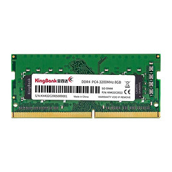 KINGBANK 金百达 DDR4 3200MHz 笔记本内存 普条 绿色 8GB