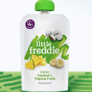 LittleFreddie 小皮 有机果泥 西班牙版 3段 椰子菠萝香蕉苹果味 100g