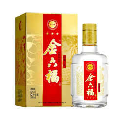 金六福 经典三星 52%vol 浓香型白酒 500ml 单瓶装