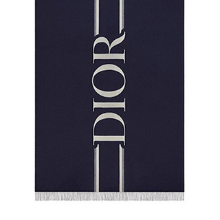 Dior 迪奥 男士羊毛披肩 11Z0006A0457_C580 蓝色 210*132cm