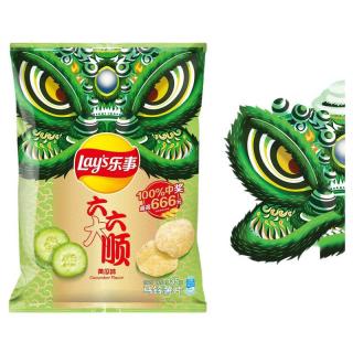 lays 乐事 六六大顺 马铃薯片 黄瓜味 135g