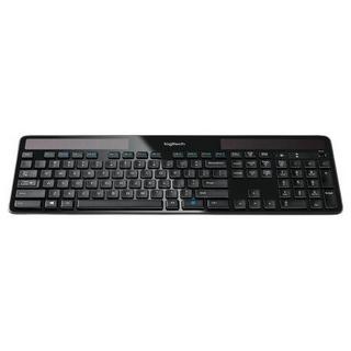 logitech 罗技 K750 104键 2.4G 优联 无线薄膜键盘 黑色 无光