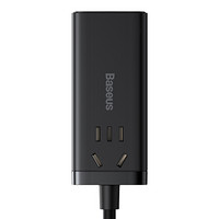 BASEUS 倍思 GaN3 Pro 氮化镓桌面插线板充电器 USB/Type-C 65W 黑色