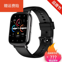 OLOEY小米手机通用智能手表手环多功能全触屏体温运动血压实时心率监测防水男女计步器适用华为苹果 黑色