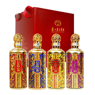 MOUTAI 茅台 白金同心酒 52%vol 兼香型白酒 500ml*4瓶 礼盒装