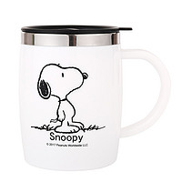 SNOOPY 史努比 保温杯 带手柄不锈钢 DP-5002 420ML 白色