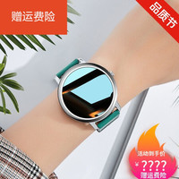 OLOEY适用华为手机通用智能手表女运动手环心率血压蓝牙电话多功能电子手表 S17绿色【音乐播放存储+蓝牙通话+心率血压等功能