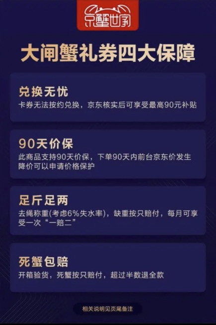 大闸蟹礼券 公4两 母3两 8只*4件+公3 母2 6只装*4件（16.9元/只，享足斤足两、兑换无忧等保障）