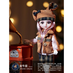 玩具搪胶公主十二星座洋娃娃13关节换装大号礼盒装娃娃十二星座金牛座