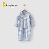 Tong Tai 童泰 春夏1-18个月婴儿蛤衣男女宝宝对开扣开裆连体衣爬服