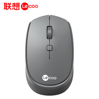Lecoo 联想  无线鼠标 办公家用商务  台式机笔记本电脑鼠标 人体工程学   202（灰色）