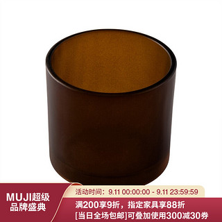 MUJI 無印良品 无印良品 MUJI 磨砂蜡烛台 棕色