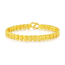 lukfookjewellery六福珠宝女士黄金手链f63tbgb0012