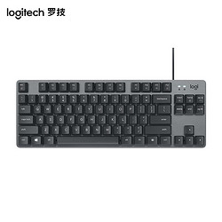 logitech 罗技 Logitech）K835有线机械键盘 电竞游戏办公键盘 笔记本电脑台式机商务家用键盘 84键 黑色红轴