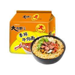 今麦郎大今野香辣牛肉味112g5连包方便面拌炒面泡面袋装面干吃面