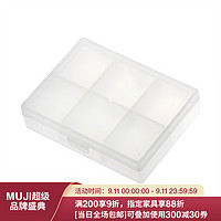 MUJI 無印良品 无印良品 MUJI 聚丙烯盒/S 半透明 85×66×20mm