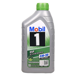 Mobil 美孚 1号ESP 润滑油 全合成SN 汽柴引擎通用发动机油5W-30 1L 奔驰保时捷大众标致雪铁龙