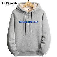 La Chapelle 拉夏贝尔 男士羊羔绒连帽卫衣