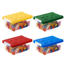 日本霜山乐高积木收纳盒小中号供选儿童玩具分类整理箱塑料储物箱