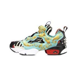 Reebok 锐步 Insta Pump Fury Mu 小黄人 中性休闲运动鞋 FY9092 绿色/黑色/银色/紫色 37.5