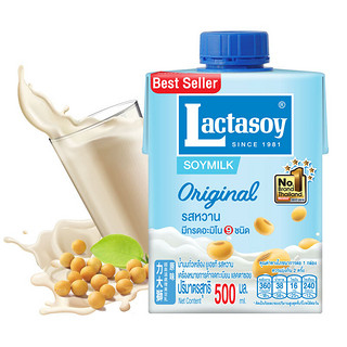 Lactasoy 力大狮 原味豆奶 500ml*12盒