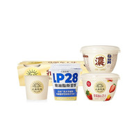 LAND OF PROMISE 北海牧场 酸奶组合装4口味 1.66kg（特濃原味 140g*4杯+草莓芝士流心 140g*4杯+乳酪布丁味 80g*3杯+LP28 100g*3杯）