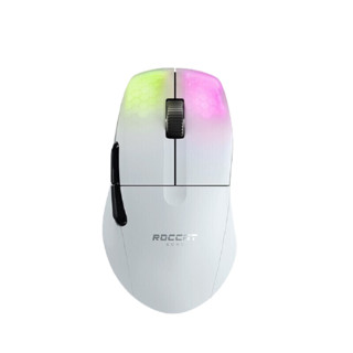 ROCCAT 冰豹 KONE PRO AIR 职业版 2.4G蓝牙 多模无线鼠标 19000DPI RGB 极地白