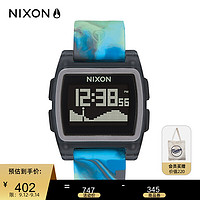 Nixon 尼克松 运动潮汐冲浪环保防水电子手表Base Tide系列  水母蓝