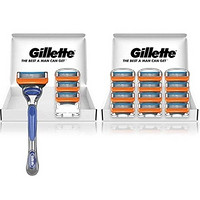 Prime会员：Gillette 吉列 Fusion 5+1 手动剃须刀（主体+替换刀头16个）