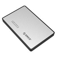 ORICO 奥睿科 2.5英寸 SATA硬盘盒 USB 3.0 USB-B 银色