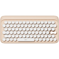 LOFREE 洛斐 EH112S 79键 双模机械键盘 国产青轴 单光+2.4G蓝牙 双模无线鼠标 奶茶