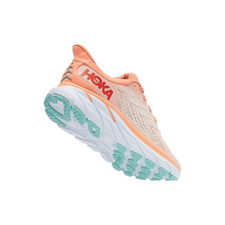 HOKA ONE ONE Clifton 8 女子跑鞋 1119394-CSPY 蜜瓜橙/银牡丹 40