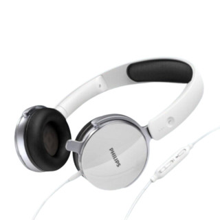 PHILIPS 飞利浦 SHM7110U 耳罩式头戴式有线耳机 白色 3.5mm