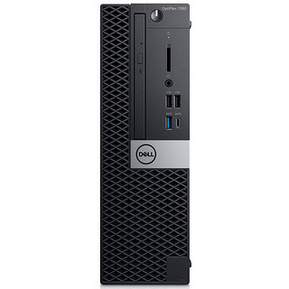 DELL 戴尔 OptiPlex 7070 SFF 九代酷睿版 19.5英寸 商务台式机 黑色 (酷睿i5-9500、核芯显卡、8GB、256GB SSD+1TB HDD、风冷)