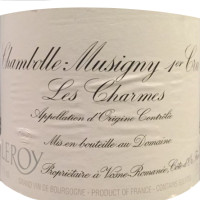Domaine Leroy 勒桦酒庄 勒桦酒庄Chambolle-Musigny Les Charmes黑皮诺干型红葡萄酒 2007