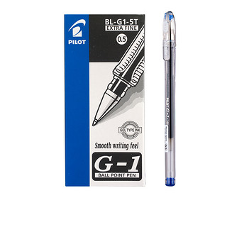 PILOT 百乐 BL-G1-5T 拔帽中性笔 蓝色 0.5mm 12支装