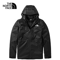 THE NORTH FACE 北面 三合一软壳内胆夹克男TheNorthFace户外防水防风保暖上衣外套 JK3/黑色 XL/180