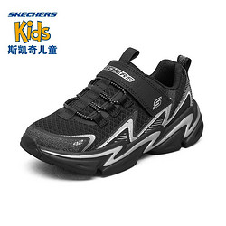 SKECHERS 斯凯奇 403603L-BKNV 男童休闲运动鞋