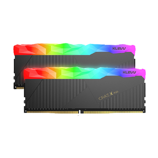 KLEVV 科赋 CRAS X系列 DDR4 4000MHz RGB 台式机内存 灯条 黑色 16GB 8GB*2 KD48GU880-40B190X