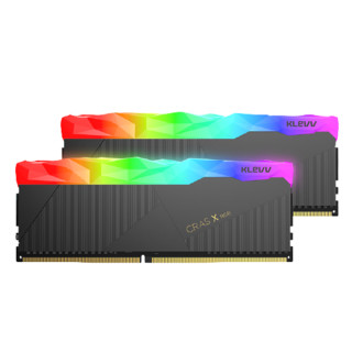 KLEVV 科赋 CRAS X系列 DDR4 4000MHz RGB 台式机内存 灯条 黑色 16GB 8GB*2 KD48GU880-40B190X