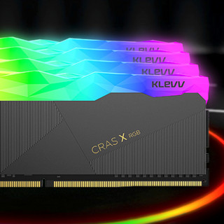 KLEVV 科赋 CRAS X系列 DDR4 4000MHz RGB 台式机内存 灯条 黑色 16GB 8GB*2 KD48GU880-40B190X