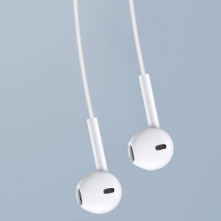 soaiy 索爱 e3 半入耳式动圈降噪有线耳机 白色 3.5mm