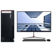 Lenovo 联想 ThinkCentre M730t 十代酷睿版 23英寸 商用台式机 黑色(酷睿i7-10700、R520、16GB、256GB SSD+1TB HDD、风冷)