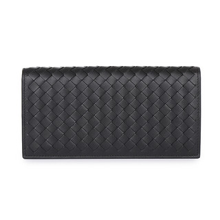 BOTTEGA VENETA 葆蝶家 男女款牛皮长款钱包 156819V46511000 黑色