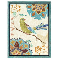 海龙红 简美风格花鸟装饰单幅《喜上枝头》C款 40x60cm 油画布 轻奢蓝