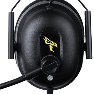 SOMiC 硕美科 G936N 耳罩式头戴式有线耳机 黑色 3.5mm/USB口
