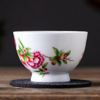 中工美 皇家京瓷系列 十二花神 茶杯 7.2*4.8cm 五月石榴花神